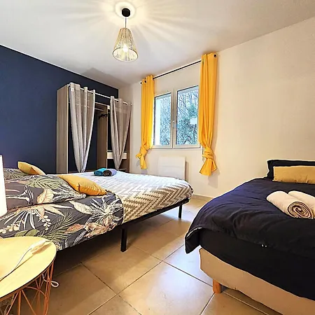 Le Parc Jean Edouard - Avec Jacuzzi Prive - Superbe 4 - 9 Couchages - 6 Lits - Poele - Parking - Climatisation Reversible- Terrasse Ombragee Et Grand Jardin Semesterbostad